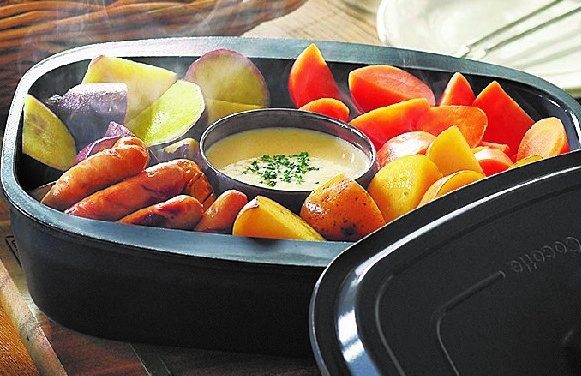 烤鱼炉与灶具联动：同时烹饪的三类功能：平盘、深盘与带盖烤盘 8