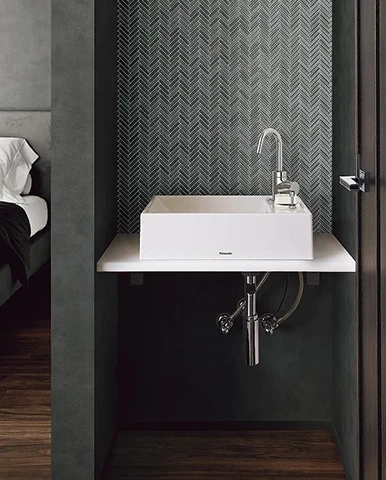 卧室内的私人洗面台