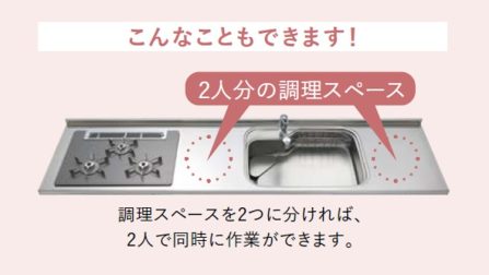 两人共同使用的厨房:动线、台面与收纳设计:两处可同时使用的操作面 3