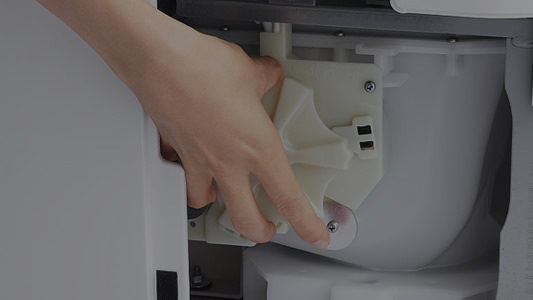 Panasonic A La Uno 停电时的排水操作示意